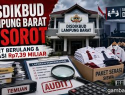 Disdikbud Lampung Barat Disorot, Paket Berulang hingga SERASI Rp7,39 Miliar Diminta Dibuka