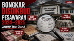 Anggaran Pendidikan Pesawaran Membengkak, BOSP, Paving, Perjalanan Dinas dan Aplikasi Dibongkar