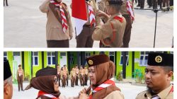 Terik Mentari Tak Surutkan Semangat Peserta Pengukuhan Gugus Depan Ponpes dan SMP IT Muhammad Al-Fatih
