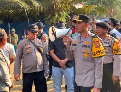 Polisi Perkuat Pengamanan Pasca Perusakan dan Pembakaran PT BSA, Kapolres Lampung Tengah Imbau Massa Tetap Tenang