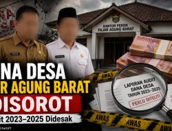 Kakon-Sekdes Belum Menjawab, Anggaran Fajar Agung Barat Rp1,55 Miliar APH Segara Audit