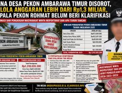 Dana Desa Pekon Ambarawa Timur Dikorupsi, Kelola Anggaran Lebih dari Rp1,3 Miliar, Kepala Pekon Bungkam