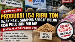 Produksi 154 Ribu Ton, Jejak Hasil Samping Sergap BULOG Pringsewu Bisa Puluhan Miliar: LSM PALU Desak Audit