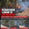 Kebakaran Lahan Di Jatirenggo, Camat Pringsewu Turun Langsung Pantau Penanganan