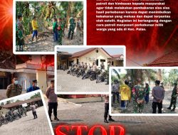 Polsek Palas Gelar Patroli Gabungan Cegah Karhutla