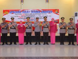 Rotasi Jabatan, Wakapolres Lampung Tengah , Kasat Lantas dan Kapolsek Bangun Rejo Berganti