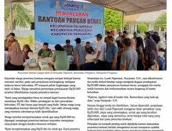 Beras Gratis Diduga Dipungut Rp20 Ribu, Warga Pajaresuk Mengeluh