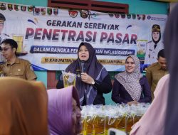 Pemkab Pringsewu Adakan Gerakan Serentak Penetrasi Pasar di Pasar Sukoharjo