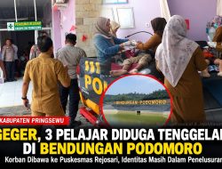 Tiga Pelajar Diduga Tenggelam di Bendungan Podomoro, Korban Dibawa ke Puskesmas Rejosari