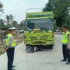 Diduga Rem Blong, Truk Fuso Bermuatan Pasir Tabrak Sejumlah Kendaraan di Pringsewu, Dua Pelajar SMP Tewas
