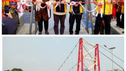 Bupati Pringsewu Resmikan Jembatan Gantung Podosari – Sukoharjo IV