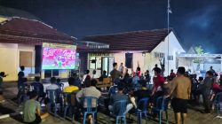 ‎Nobar Indonesia vs Thailand di Mapolsek Palas Berlangsung Meriah
