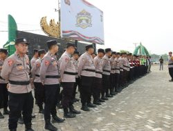 Polres Pringsewu Kerahkan 156 Personel Amankan Masa Kampanye Pilkakon Serentak