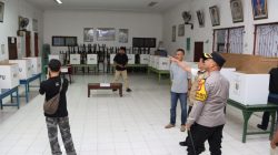 Jelang Pencoblosan Pilkakon, Kapolres dan Bupati Pringsewu Cek TPS