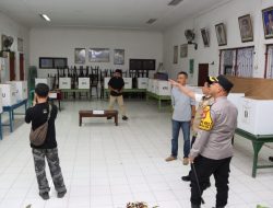 Jelang Pencoblosan Pilkakon, Kapolres dan Bupati Pringsewu Cek TPS