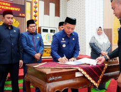 Pemkab & DPRD Pringsewu Sahkan 4 Peraturan Daerah