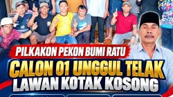 Unggul Telak Lawan Kotak Kosong, Suara Paslon 01 di Pekon Bumi Ratu Tembus 1.124 Suara