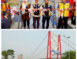 Bupati Pringsewu Resmikan Jembatan Gantung Podosari – Sukoharjo IV